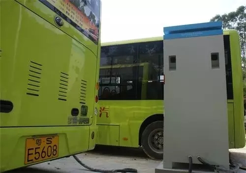 tyc1286太阳成集团充电桩为纯电动公交车充电